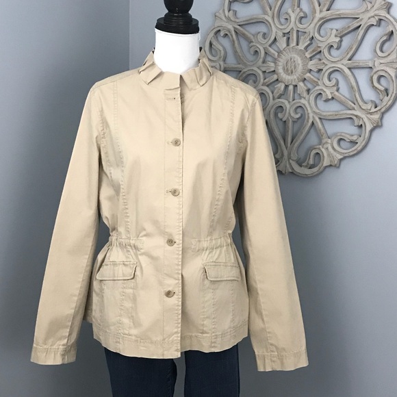 Eileen Fisher Khaki Utility Jacket 